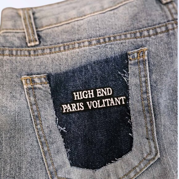 Korea Fashion- Side Slit Cut Loose Fit Jean ( Waist 32") - Picture 6 of 9